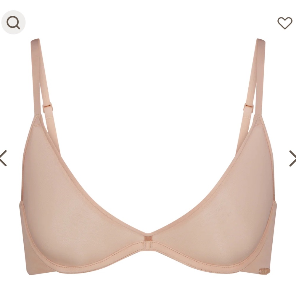 SKIMS weightless scoop bra mica